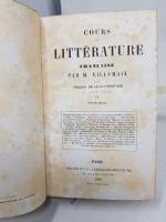 VILLEMAIN - Cours de littérature française, Paris, Didier, 1856, 4...