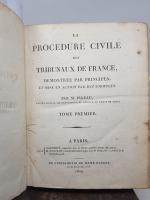 PIGEAU (M) - La Procèdure civile des tribunaux de France,...
