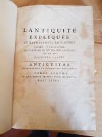 De MONTFAUCON (Bernard) - L'Antiquité expliquée et représentée en figures ;
Tome...