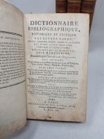 Dictionnaire Bibliographique, historique et Critique des LIVRES RARES, précieux, singuliers,...