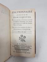 Dictionnaire abrégé d'ANTIQUITES, pour servir à l'intelligence de l'Histoire Ancienne,...