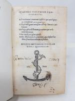 OVIDE - Ovidii Metamorphoseon Libri QUINDECIM, Venise, Alde, Octobri, 1502,...