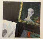 Jacques PONCET (1921-2012) - Autoportrait dans le miroir - Gouache...