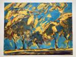 Jacques PONCET (1921-2012) - Les arbres fauves - Acrylique sur...