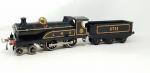 HORNBY "0" une locomotive LMS noire 220 + tender noir...