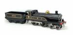 HORNBY "0" une locomotive LMS noire 220 + tender noir...