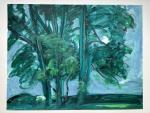 Jacques PONCET (1921-2012) - Les Grands arbres - Acrylique sur...