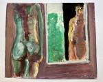 Jacques PONCET (1921-2012) - Le Modèle face au miroir -...