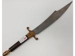 Un couteau de chasse décoratif - lame en acier -...