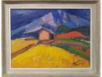 Pierre AMBROGIANI ( 1907-1985)- " Paysage de montagne" - H/T...