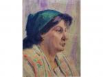 Gustave de LAUNAY (1864-1929) - "Portrait de femme au ...