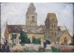 Georges LEMARE (1866-1942) "Eglise de Gatteville" - H/P SBD ...