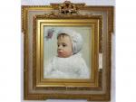 *Jacques WAGREZ (1850-1908)  "Portrait d'enfant" -  H/T SHD...