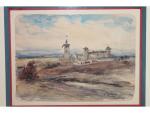 Joannes DREVET - 1915 - "Village Taluyers Rhone" - aquarelle...