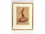 Jean TOTH (1899-1972) - "Danseuse flamenca" - Dessin au ...