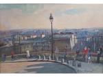Simone DELAUNAY (XXeme) - "Rue de Montmartre" - H/T SBD...