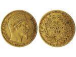 Napoléon III, 20 Francs or 1859 A Paris, 6.39 Gr,...