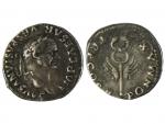 Vespasien, 69-79, denier argent, A/ tête de Vespasien, R/ ...