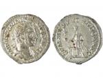 Elagabal, 218-222,  denier argent, A/ buste cornu ...