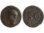 Drusus, 13 av-23 ap, As de bronze, A/ Tête nue...
