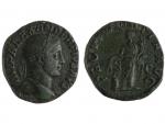 Alexandre Sévère 221-235, Sesterce de bronze, A/ Buste lauré ...