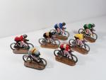 QUIRALU, série complète des 7 petits cyclistes du Tour de...