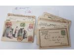 CHINE 50 CARTES POSTALES ANCIENNES  avec timbres de CHINE...