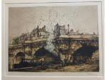 Armand COUSSENS (1881/1935) - "Le pont neuf" - estampe SBD...