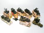 8 modèles militaires dont : FRANCE JOUETS, 4 camions GMC,...