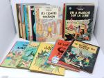 21 albums de Tintin, bon état général (éditions années 80)
