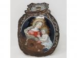 Noel II Laudin (1657-1727) - "Vierge à l'Enfant surmontée du...