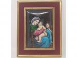 D'après Raphael - "Vierge à l'Enfant et Saint ...