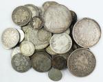 Ensemble de 46 monnaies argent, France de Louis XIII au...