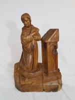 "Vierge d'acceptation" - groupe en bois sculpté - époque XVIIIème...