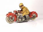 GEORG FISCHER (Allemagne, v. 1935) moto en tôle lithographiée "GF...