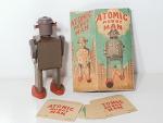 Japon "n° 22068" (années 50) - ATOMIC ROBOT MAN, tôle...