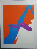 Jean COULOT (1928-2010) - "Jazz" - sérigraphie couleur SBD et...