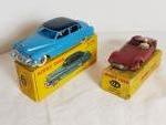 DINKY FRANCE, 2 modèles : ref 24V Buick Roadmaster bleu/toit...