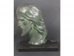 Salvatore MELANI (1902-1934) - "Profil de Jésus" - bronze à...
