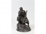 Emmanuel FRÉMIET (1824-1910) - "Zouave assis"- bronze à ...