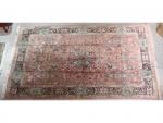 Un tapis en coton mercerisé - INDE province du CACHEMIRE-...