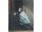 Eugène DEVÉRIA (1808-1865) ? "La prière" - H/T SBG et...