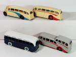 DINKY G.B. 4 petits autocars dont : Observation caoach, luxury...