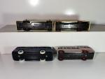 DINKY G.B. 4 petits autocars dont : Observation caoach, luxury...