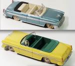 DINKY FRANCE, 2 modèles ref 24A Chrysler New Yorker cabriolet...