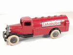 DINKY FRANCE ref 25d camion citerne ESSOLUBE (1936-39) rouge/chassis noir,...