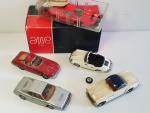 5 modèles artisanaux 1/43 dont 4 AMR (Porsche 356, Ferrari...