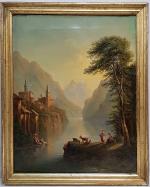 Isidore DAGNAN (1790/1794-1873) "Paysage" - H/T SBD - 50x39cm -...