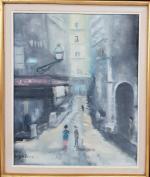 Auguste BLANC (1904-1984) - "Rue animée" - H/I SBG -...