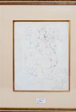 Joseph SZABO (1925-2010) - "Nu féminin" - dessin au crayon...